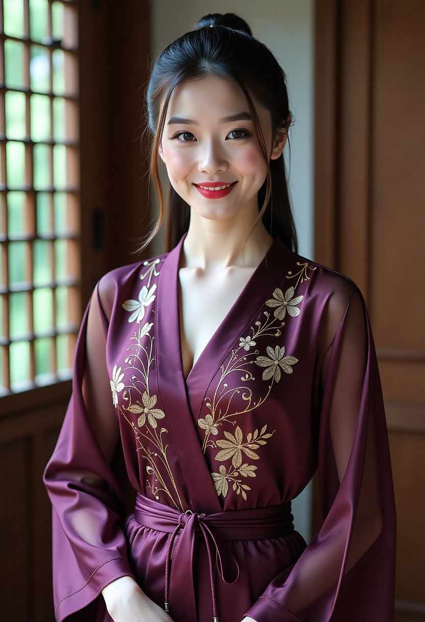 厨房里制作带有蜜桃果肉的果酱